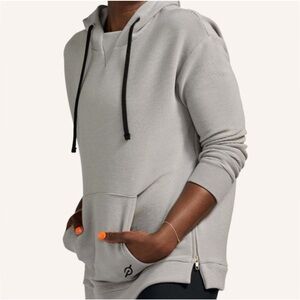 PELOTON Gray Rib Side Zip Hoodie Women’s Size Medium